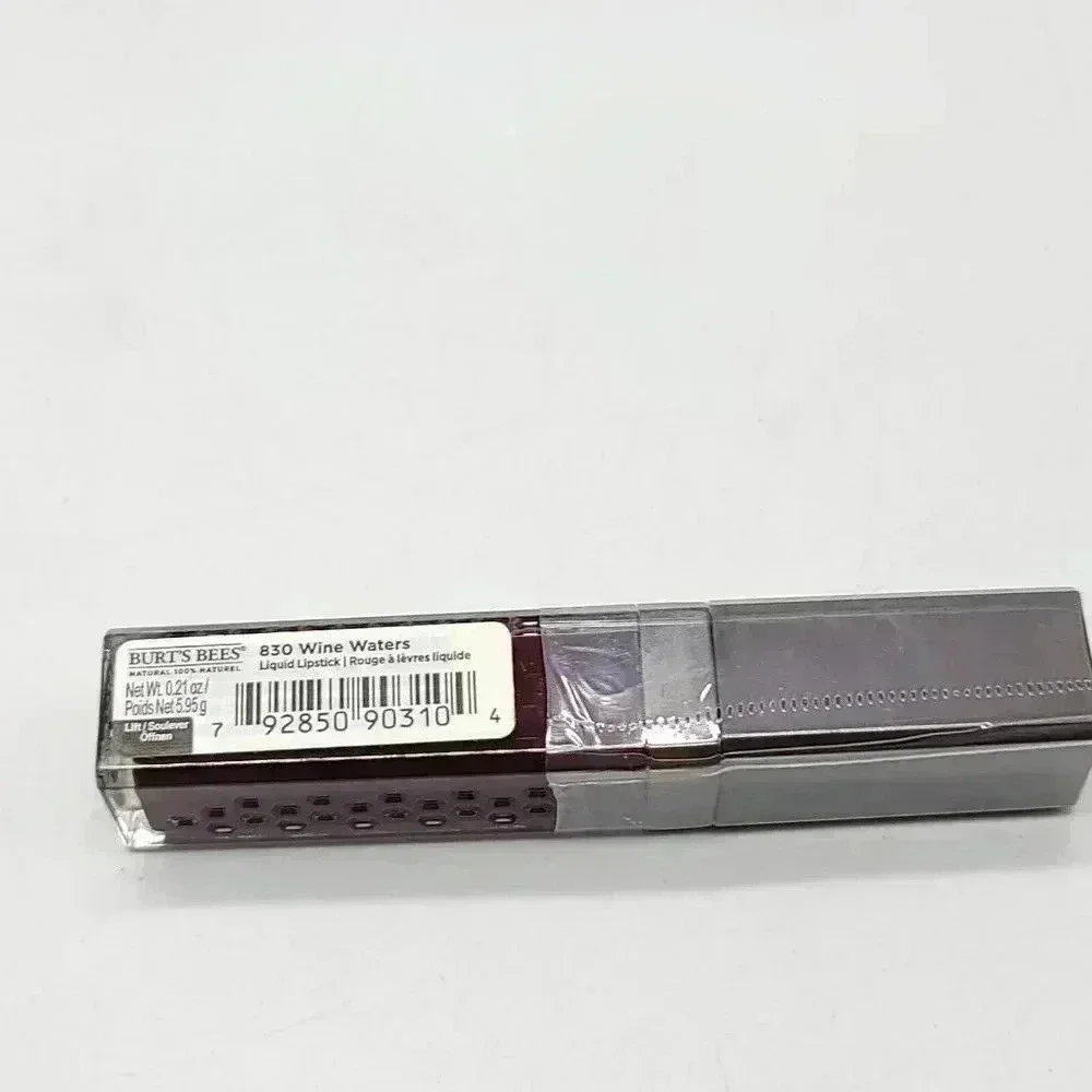Burt's Bees 100% Natural Moisturizing Liquid Lipstick 830 Wine Water New Sealed